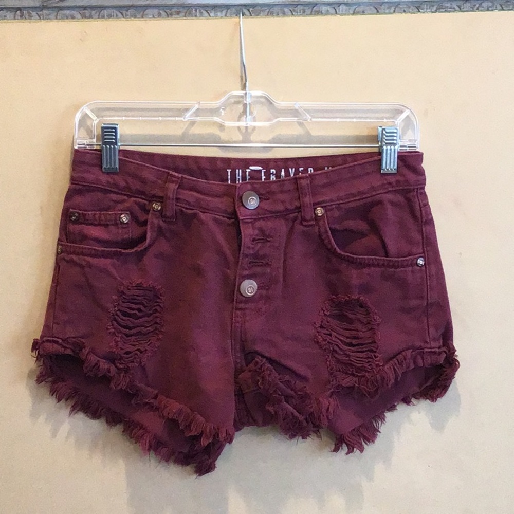 Maroon shorts
